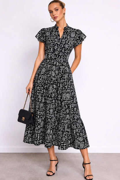 Vestido Solto Plissado Malena
