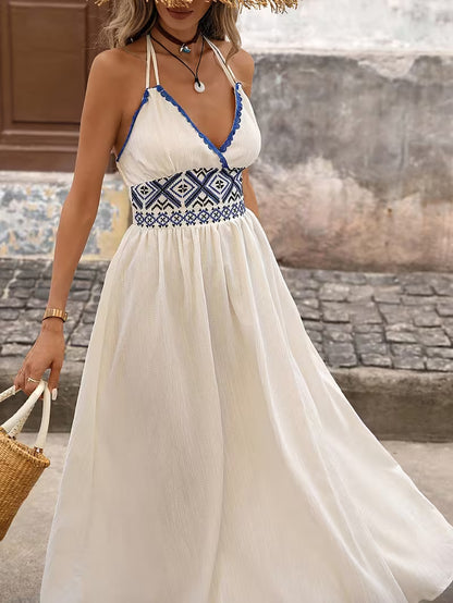 Mary / Vestido Comprido de Cintura Marcada